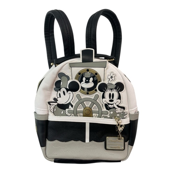 Disney Other - Disney Parks Loungefly Classic Black & White Mickey & Minnie Backpack NWT